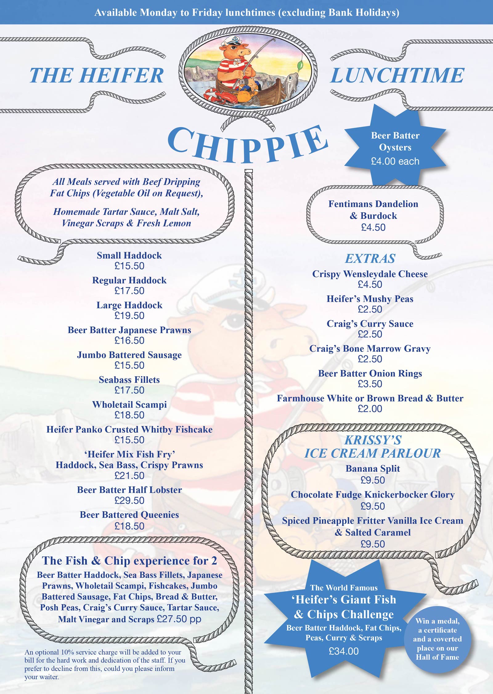 Chippie Menu